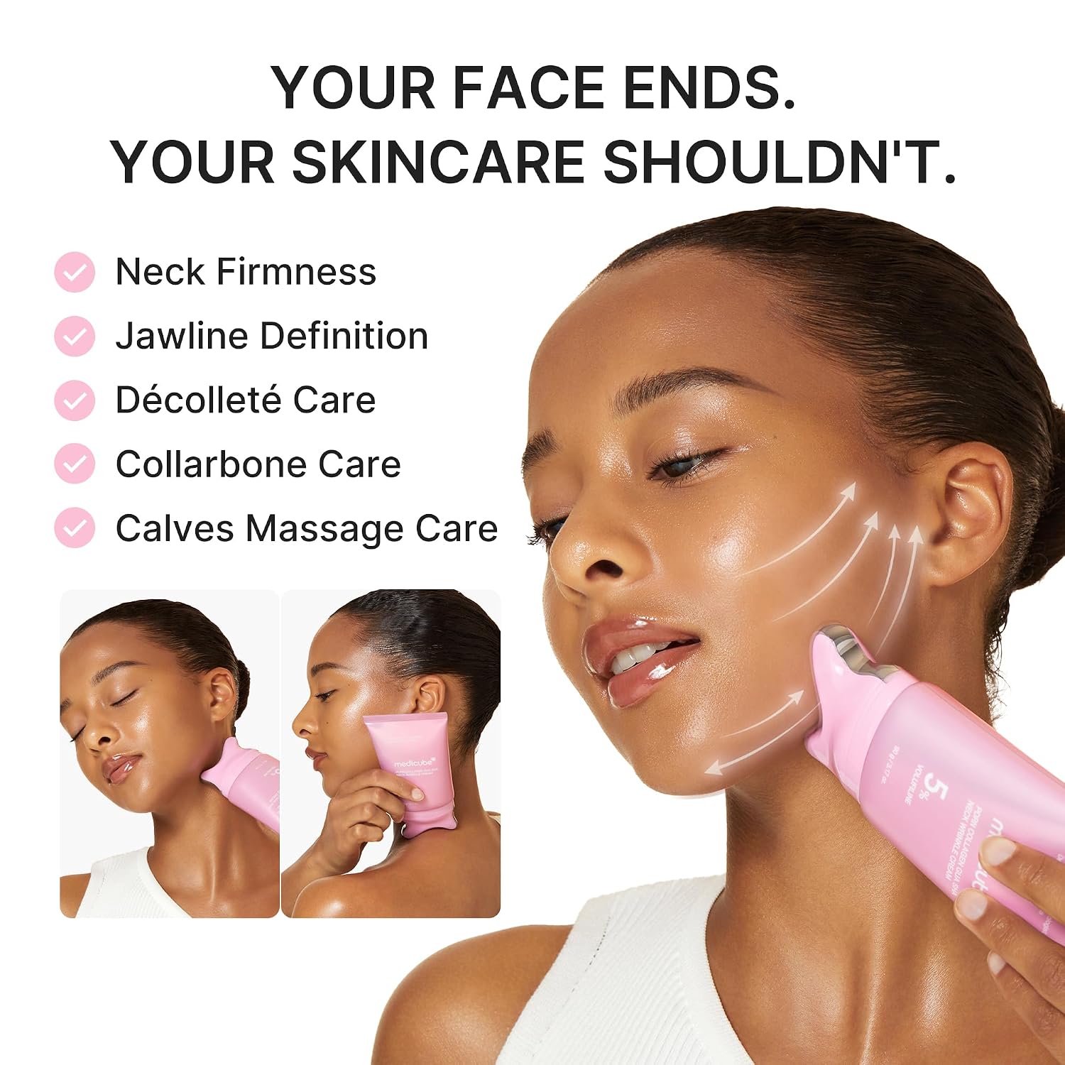 medicube PDRN Collagen Gua Sha Neck Wrinkle Cream - Imagen 5